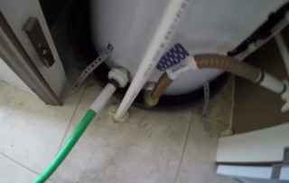 flush hot water heater